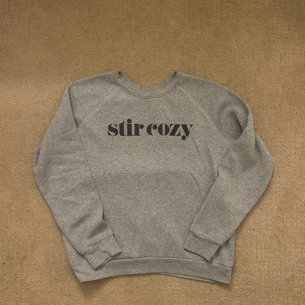 BP Gray 'Stay Cozy' Women's Crew Neck Sweater